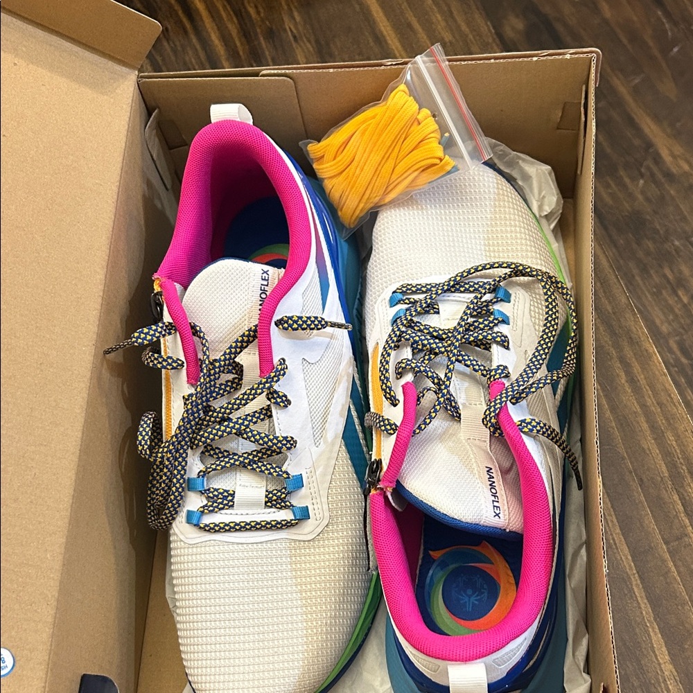 Reebok Multicolor Athletic Shoes with White Base